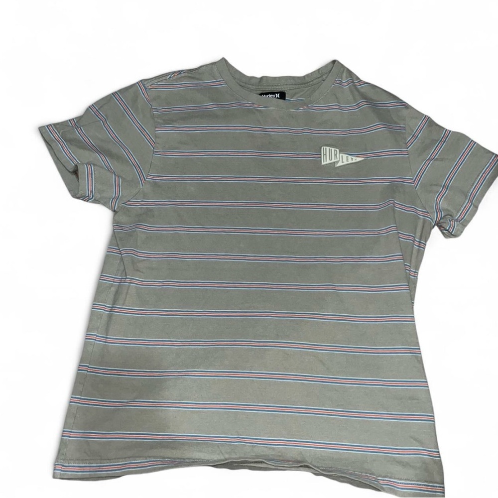 Hurley Beige T-Shirt with Stripes
